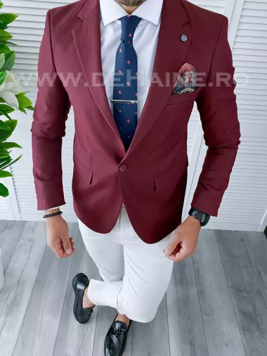 Sacou barbati in carouri slim fit B4256 16-4.2